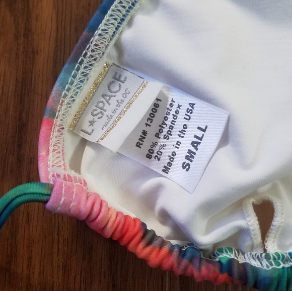 L*space Tie Dye Triangle Bikini Top - Picture 6 of 9